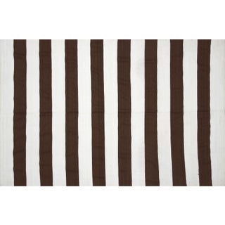 Contemporary Striped Egyptian Kilim Rug For Sale