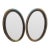 Large Oval Ornate Vintage Mirror Set For Sale