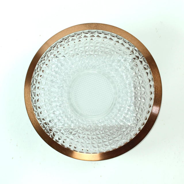 Copper Copper & Glass Ceiling Light, 1970s For Sale - Image 8 of 9