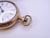 Savonette Pocket Watch in 14k Gold, Porcelain and Crystal from American Waltham Watch Co., USA, 1900s For Sale - Image 10 of 18