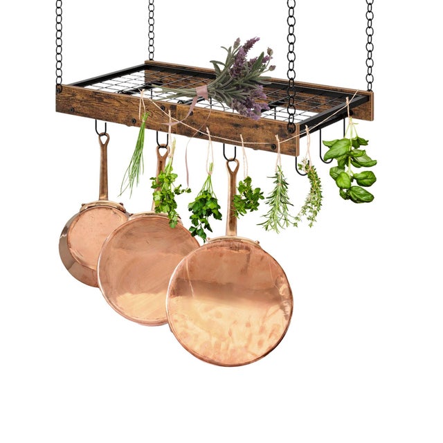 French Antique Helvetia Copper Cookware Set with Brass Handles For Sale - Image 3 of 5