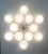 Not Yet Made - Made To Order 21st Century Beehive Polished Brass Matte White Murano Flush Mount by Fabio LTD For Sale - Image 5 of 6