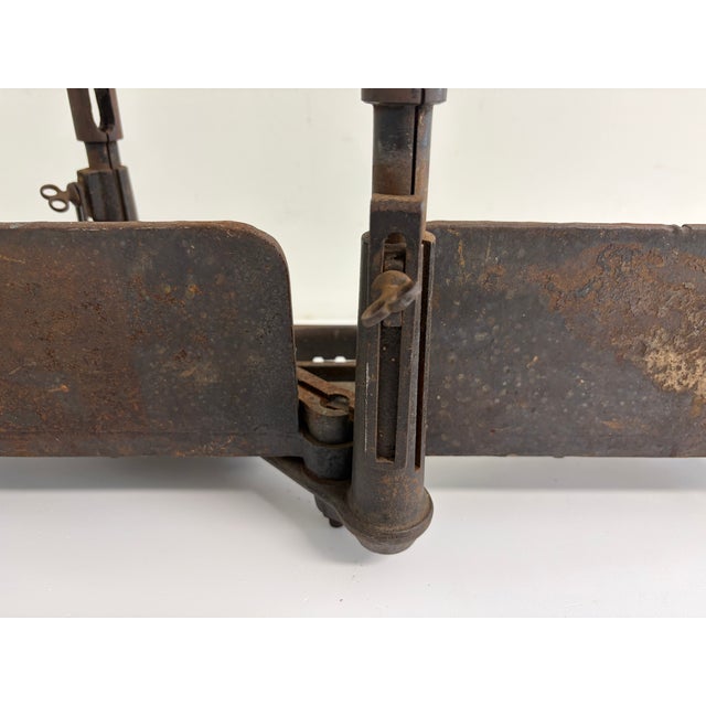 Antique Wooden & Cast Iron Miter Box – Adjustable Carpenter’s Tool For Sale - Image 15 of 17