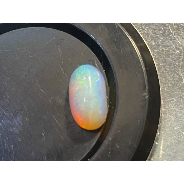 Contemporary Australian Jelly Opal With Play of Color 2 Carat For Sale - Image 3 of 8
