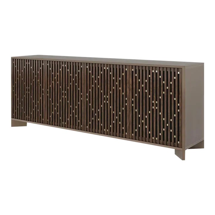 Modern Media Console Cabinet | Chairish