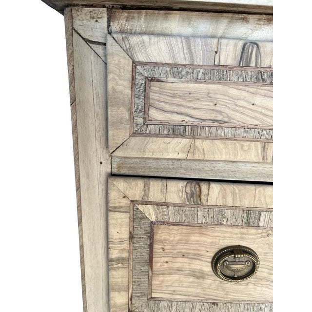 Antique Italian Neoclassical Commode in Bleached Walnut For Sale - Image 14 of 18