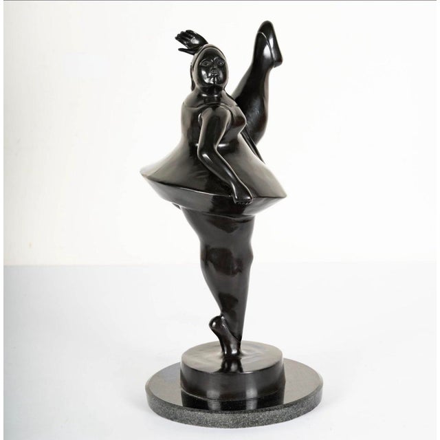 Exceptional Bronze Foundry Edition Ballerina Sculpture After Fernando Botero, Cast at Fonderia Mariani, Italy For Sale In Los Angeles - Image 6 of 7
