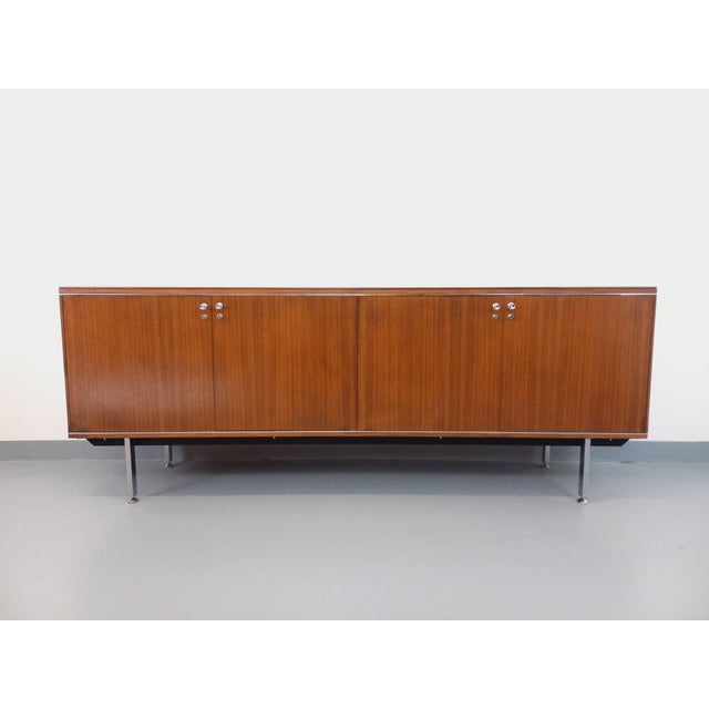 Vintage Sideboard in Rosewood and Chrome-Plated Metal by Alain Richard, 1960s For Sale - Image 3 of 18