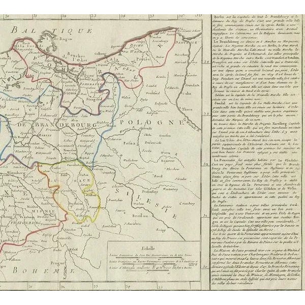 Antique Map of Upper Saxony in Germany by Clouet, 1787 For Sale - Image 4 of 7