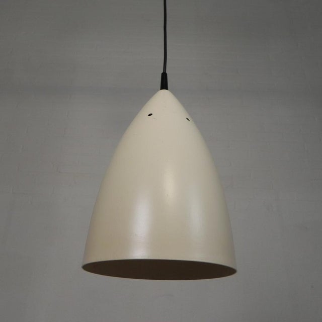 Vintage Hanging Lamp with Aluminum Shade, 1960s For Sale - Image 4 of 8