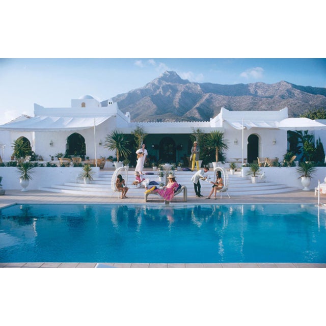 Modern Slim Aarons, El Venero, Estate Stamped Photographic Print For Sale - Image 3 of 3