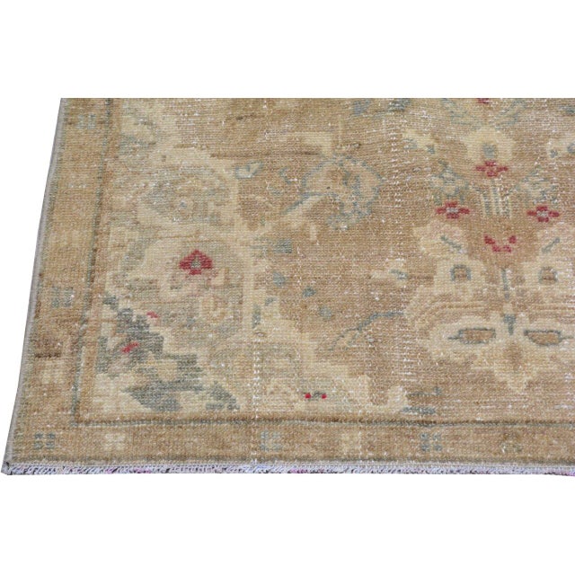 Turkish Vintage Turkish Hand Knotted Wool Rug, 3'x9' For Sale - Image 3 of 5