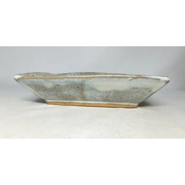 Late 20th Century Late 20th Century Tatsuzō Shimaoka Japanese Glazed Mingei Stoneware Dish For Sale - Image 5 of 9