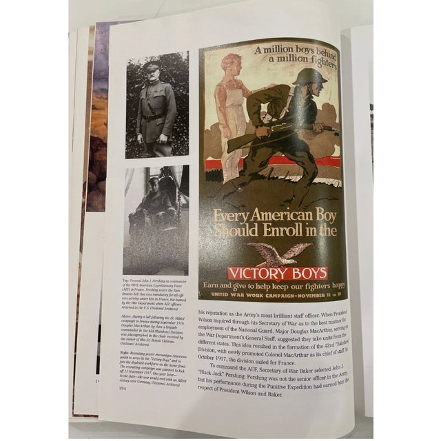 The Army Historical Foundation Book 2001 Beaux Arts Military History Coffee Table - Green Leatherette With Gold Medallion For Sale - Image 11 of 13