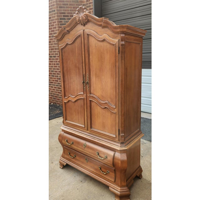 2000 - 2009 Tuscan Style Clothing Armoire From Century Furniture For Sale - Image 5 of 13