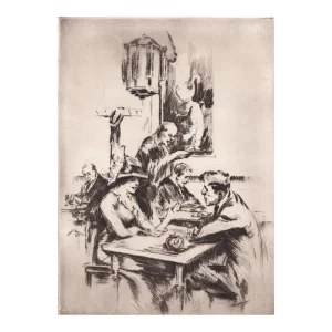 1920s Alexander Blum Chop Suey Etching