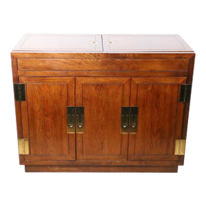 Campaign Style Dry Bar by Heneredon C. 1970/90's