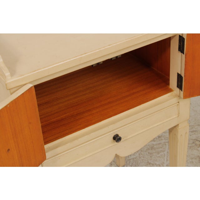 Wood Pair Somerset Bay Nantucket Creme Finish Nightstands For Sale - Image 7 of 15
