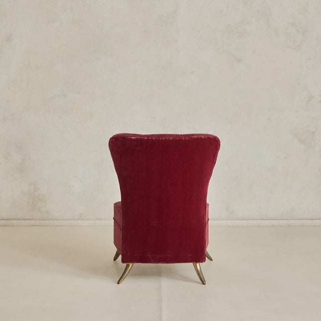 Italian Accent Chair in the Manner of Guglielmo Veronesi, 1950s - 2 Available For Sale In Chicago - Image 6 of 11