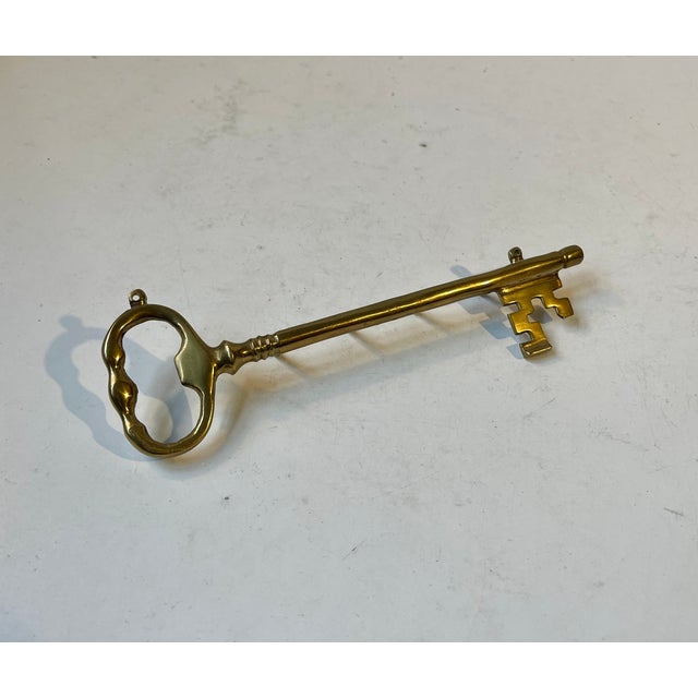 Vintage Wall Key Hanger in Brass, 1960s For Sale - Image 3 of 8