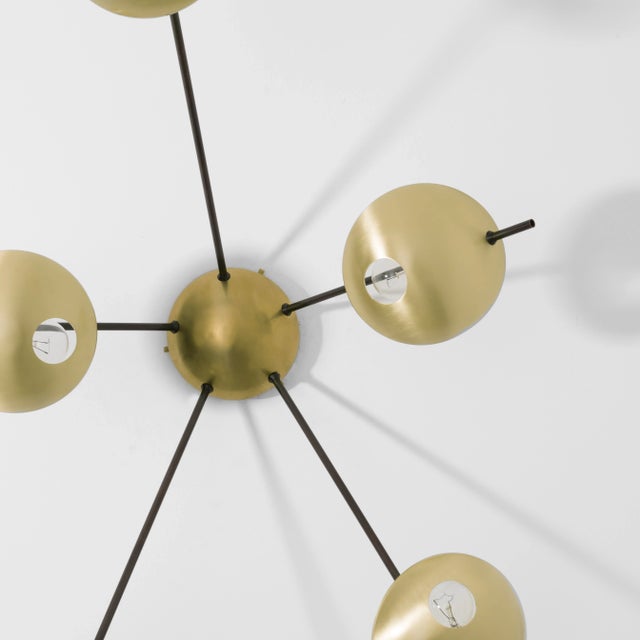 Angelo Lelii Lighting / Design for Macha Helios Quinque II Chandelier For Sale - Image 4 of 11