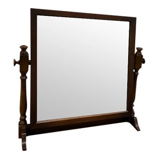 Stickley Mid 20th Century Cherry Cheval Style Shaving/Vanity Mirror For Sale