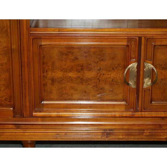 French Art Nouveau Burr Walnut Bookcase by Leon Jallot For Sale - Image 10 of 18