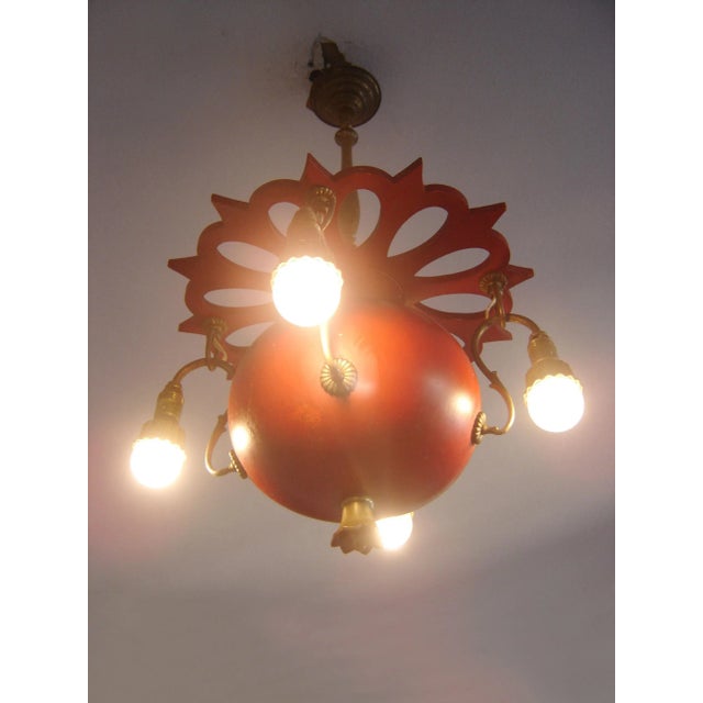 Antique Art Nouveau German Chandelier, 1900s For Sale - Image 4 of 13