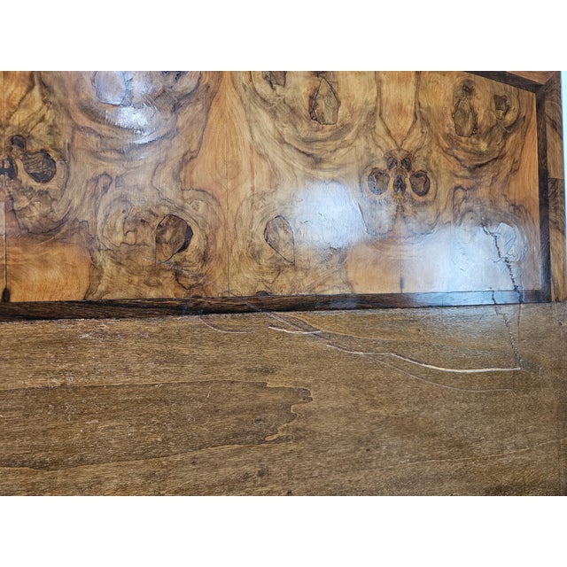 Tuscan Art Deco Double Bed in Briar, 1940 For Sale - Image 6 of 16