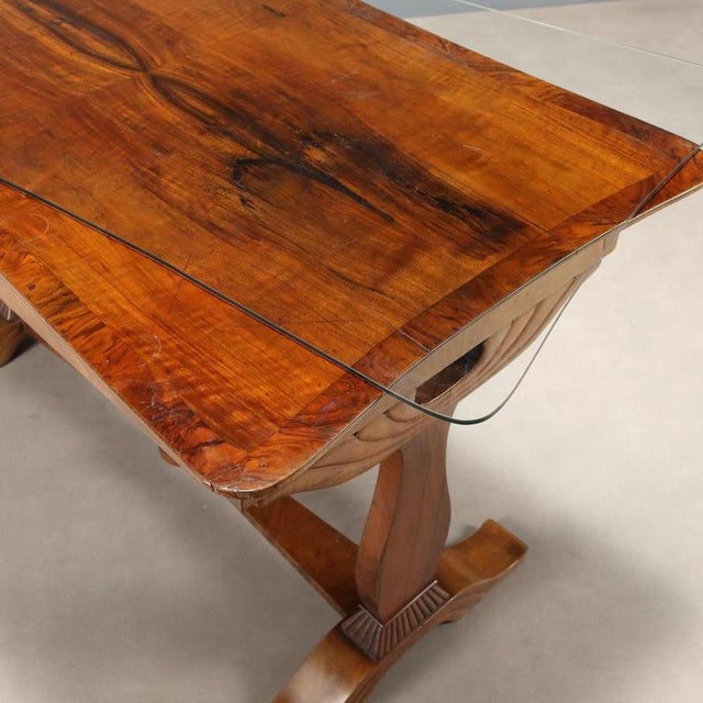Biedermeier Writing Desk in Walnut For Sale - Image 10 of 12