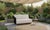 Black Alpine Teak Wood Outdoor Loveseat With Black Rope Design For Sale - Image 8 of 11