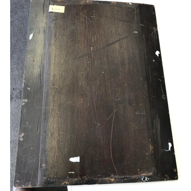 Framed Painted Floral Flowers Still Life on Board For Sale - Image 12 of 13