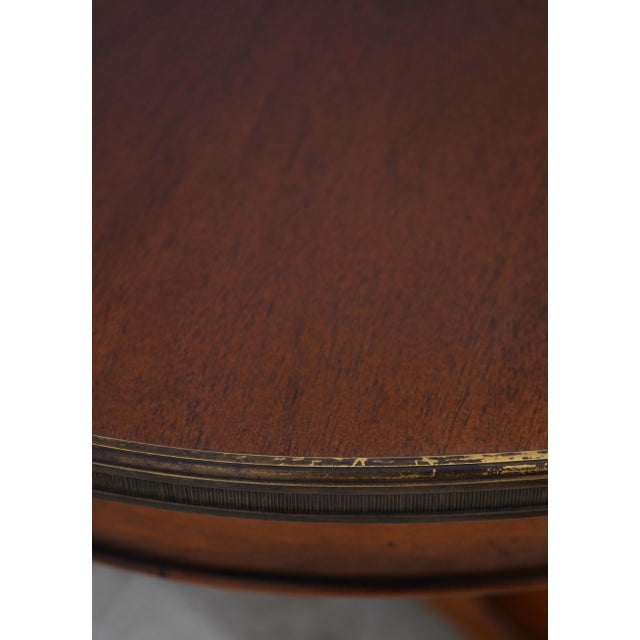 Theodore Alexander Oval Mahogany 2 Drawer Coffee Table For Sale - Image 9 of 16