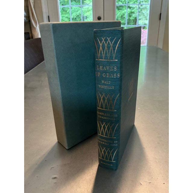 A beautifully preserved mid-century edition of Walt Whitman's classic Leaves of Grass, published by The Heritage Club in...