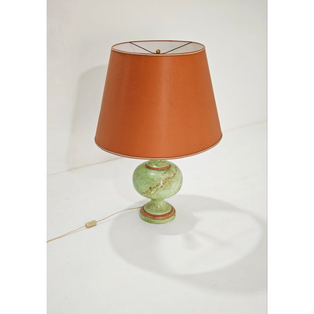 Vintage Italian Ceramic and Brass Table Lamp, 1960s For Sale - Image 16 of 17