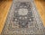 Vintage Room Size Persian Nain Rug, Handwoven Floral Pattern With Silk Highlights, Navy & Ivory , 9’ X 13’ For Sale - Image 9 of 12