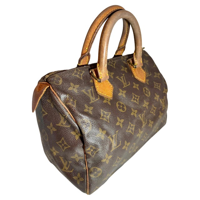Vintage LOUIS VUITTON Brown Monogram Canvas Speedy 30, Most popular Mini Bag For Sale - Image 9 of 18