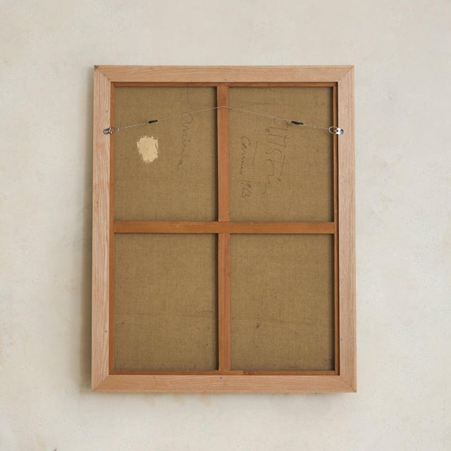 French Acrylic on Canvas Surrealism Painting, 1963 For Sale - Image 11 of 11