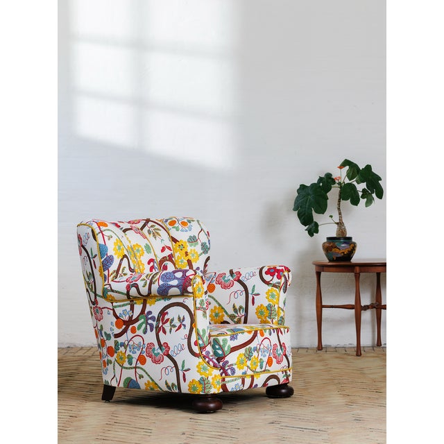Chair with Upholstery from Josef Frank, 1940s For Sale - Image 3 of 4