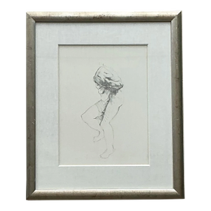 Vintage Boho Original Sketch of Man