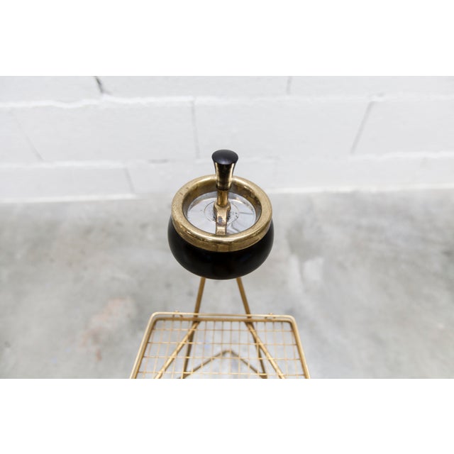Vintage Tripod Ashtray in Gilded Brass, 1960s For Sale - Image 6 of 10