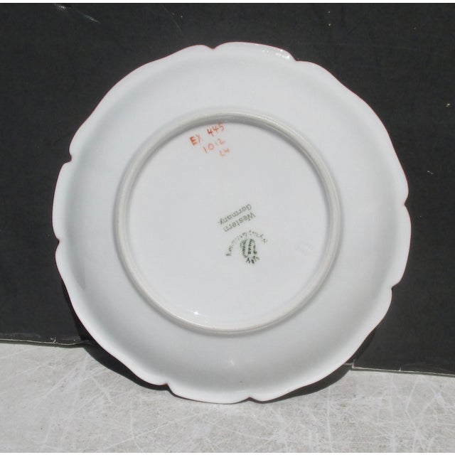 Mid-Century Modern West German Nymphenburg Porcelain Saucer For Sale - Image 3 of 5
