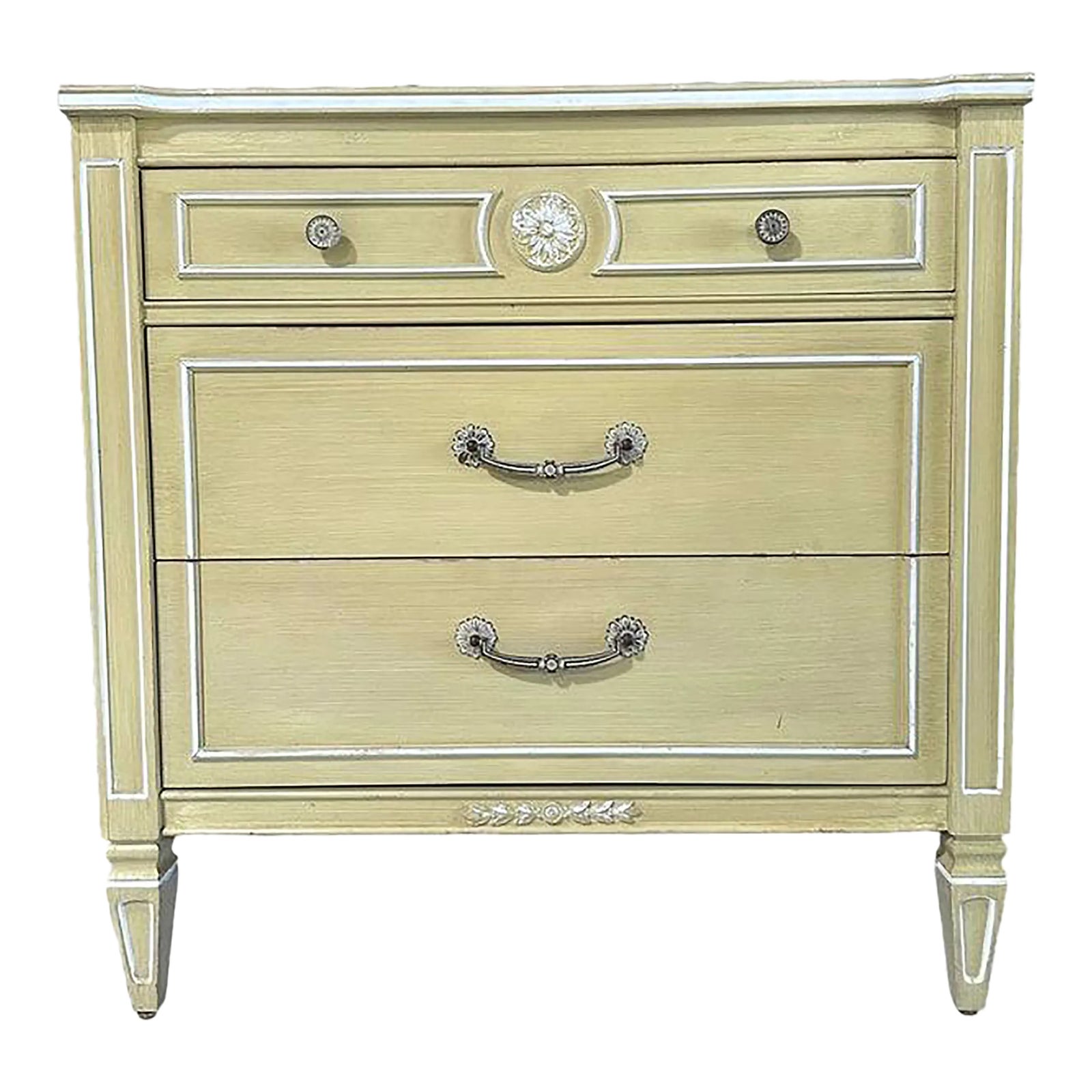 French Provincial Nightstand with 3 Drawers by Thomasville 30” Tall