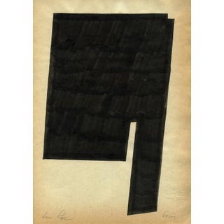 "Forms" Contemporary Minimalist Ink Drawing For Sale