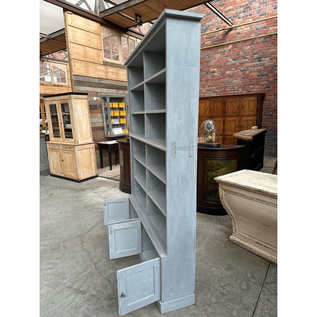 Patinated Wood Workshop Shelf For Sale - Image 6 of 11