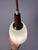 Opal Glass Pendant Lamp with Teak and Brass Cable, Denmark For Sale - Image 5 of 11