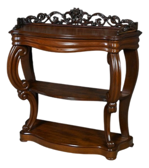 Napoleon III Mahogany Console Table, Late 19th Century