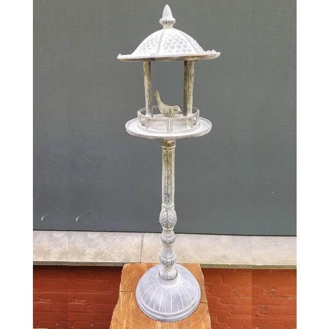 Cast Iron Free Standing Bird Feeder House For Sale - Image 6 of 6