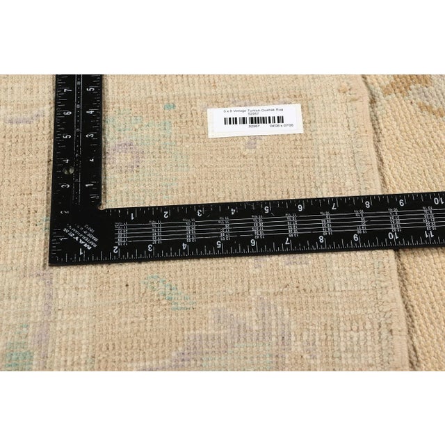 Vintage Turkish Oushak Rug with Modern Style - 04'08 x 07'06 For Sale In Dallas - Image 6 of 9