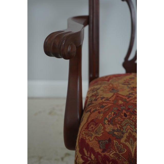Brown Set of 10 Ethan Allen Ball & Claw Mahogany Dining Room Chairs For Sale - Image 8 of 18